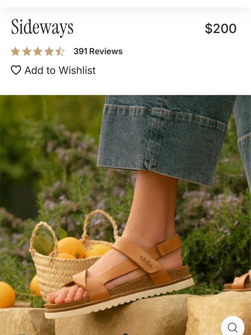 Taos Sideways Sandal Brown Leather Strappy Sandals - Picture 11 of 11